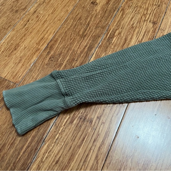 Aerie Sage Long Sleeve Waffle Knit Top - Picture 4 of 4
